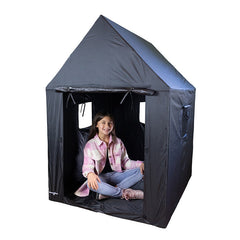 MySpace Indoor Framed Sensory Den House Shaped-Black-Out Dens,MySpace,Nooks dens & Reading Areas,Play Dens,Playlearn,Reading Den,SCOTEXCEL,Sensory Dens,Wellbeing Furniture-Learning SPACE
