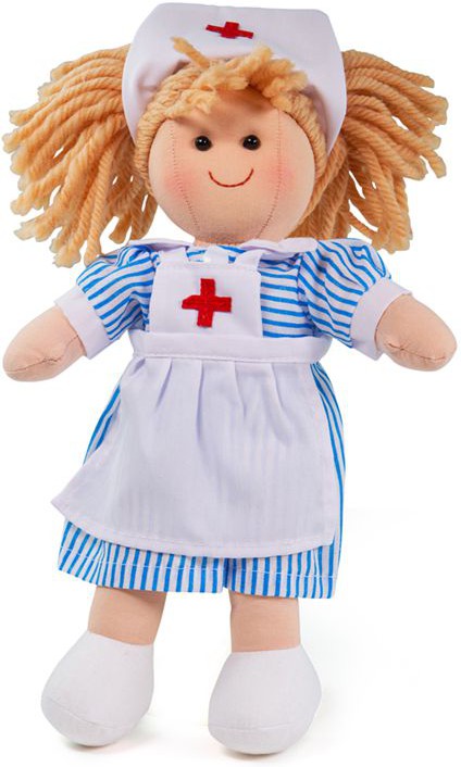 Nancy Nurse Rag Doll - Soft and Cuddly Toy, Learning SPACE