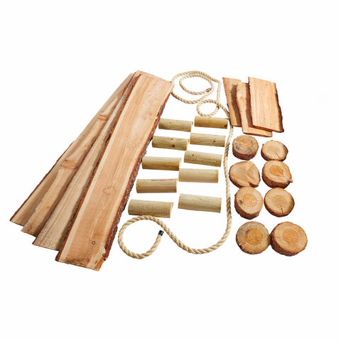 Natural Balance Collection (27Pk)-Active Games, Cosy Direct, Forest School & Outdoor Garden Equipment, Gross Motor and Balance Skills, Outdoor Play, Outdoor Toys & Games-Learning SPACE