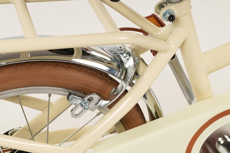 Natural Beige Toimsa Vintage Bicycle 20 Inch Wheels for Older Children, Learning SPACE
