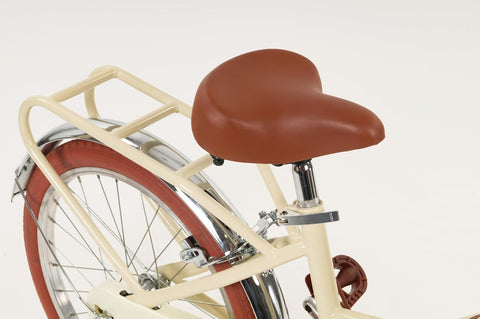 Natural Beige Toimsa Vintage Bicycle 20 Inch Wheels for Older Children, Learning SPACE