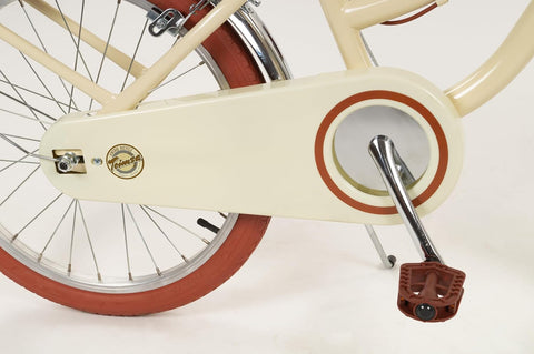 Natural Beige Toimsa Vintage Bicycle 20 Inch Wheels for Older Children, Learning SPACE