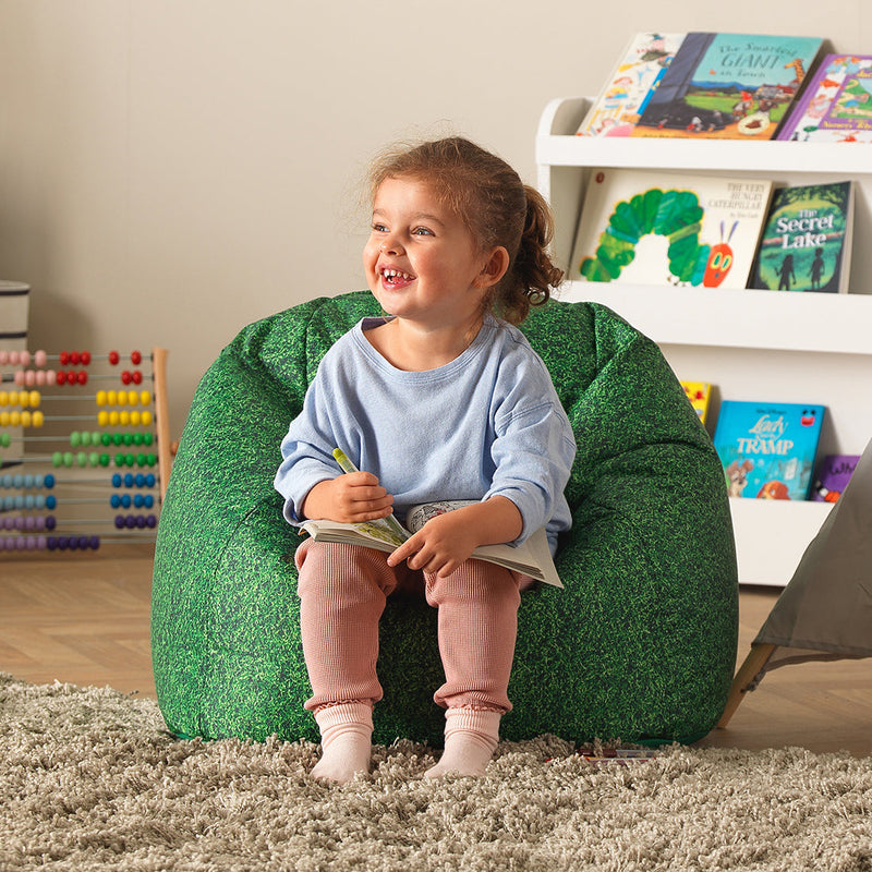 Natural Grass Children's Bean Bag Chair, Learning SPACE