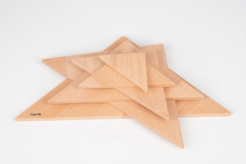 Natural Wooden Architect Triangular Panels - Pk6, Learning SPACE