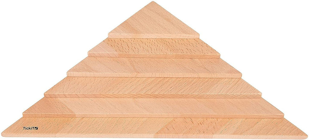 Natural Wooden Architect Triangular Panels - Pk6-Baby Wooden Toys, Building Blocks, Maths, Primary Maths, Shape & Space & Measure, Stacking Toys & Sorting Toys, Stock, Tactile Toys & Books, TickiT, Wooden Toys-Learning SPACE