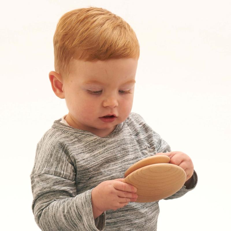Natural Wooden Buttons Set of 7, Learning SPACE