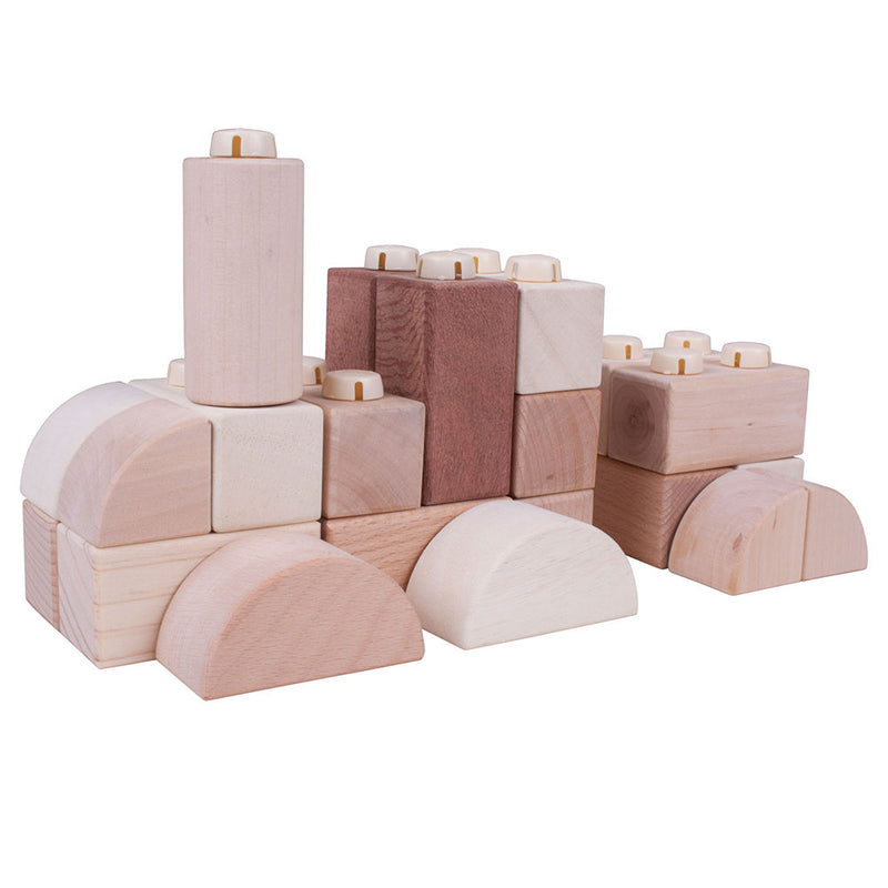 Natural Wooden Click Blocks (100 Pieces), Learning SPACE