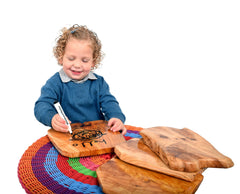 Natural Wooden Writing Boards - Set of 3, Learning SPACE