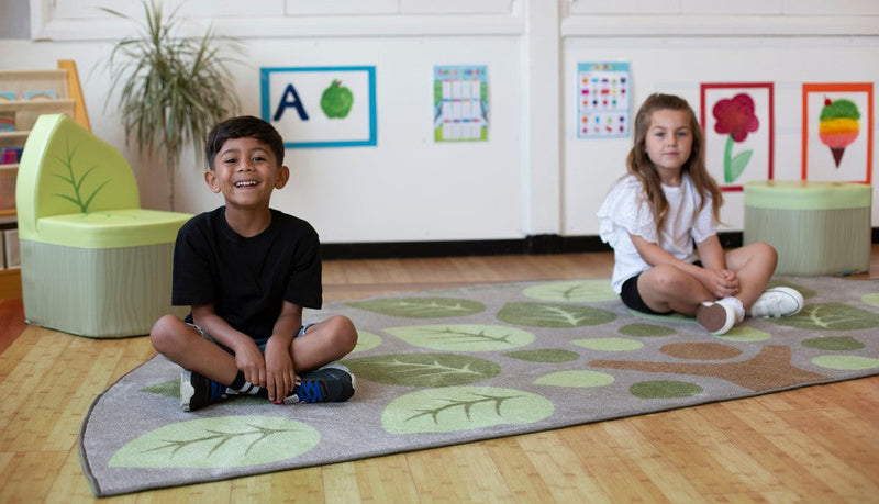Natural World™ Semi-Circle Placement 3x1.5m Carpet, Learning SPACE