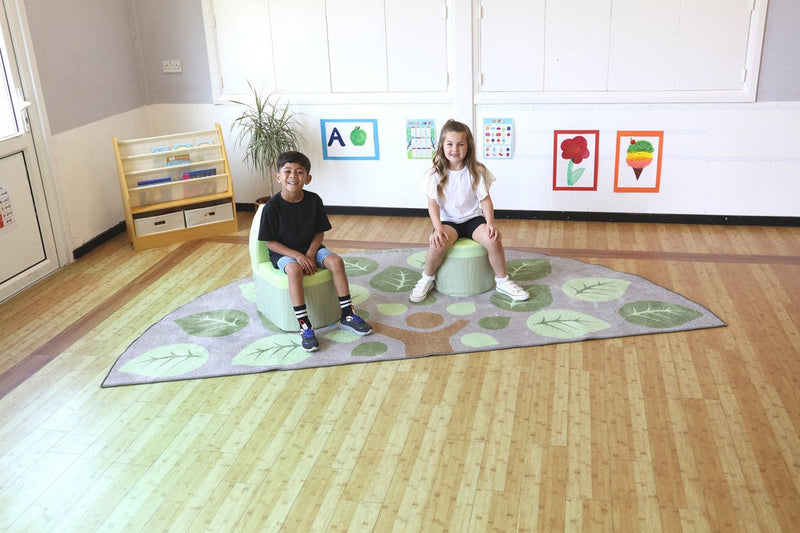 Natural World™ Semi-Circle Placement 3x1.5m Carpet, Learning SPACE