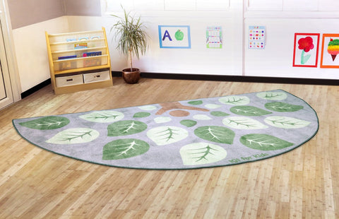 Natural World™ Semi-Circle Placement 3x1.5m Carpet-Corner & Semi-Circle,Kit For Kids,Mats & Rugs,Nature Sensory Room,Neutral Colour,Placement Carpets,Rugs,Wellbeing Furniture-Learning SPACE