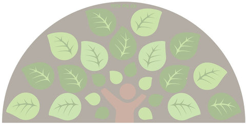 Natural World™ Semi-Circle Placement 3x1.5m Carpet, Learning SPACE