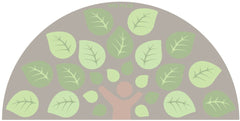 Natural World™ Semi-Circle Placement 3x1.5m Carpet, Learning SPACE