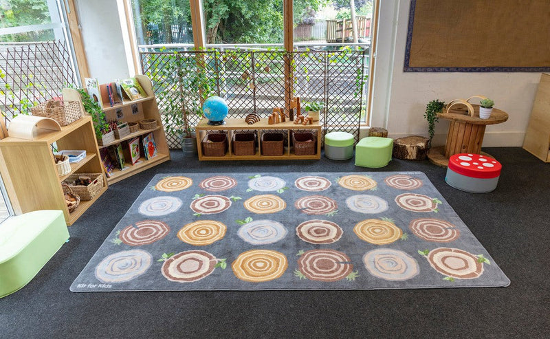Natural World™ Tree Stump Placement 3x2m Carpet, Carpets, Mats & Rugs Learning SPACE