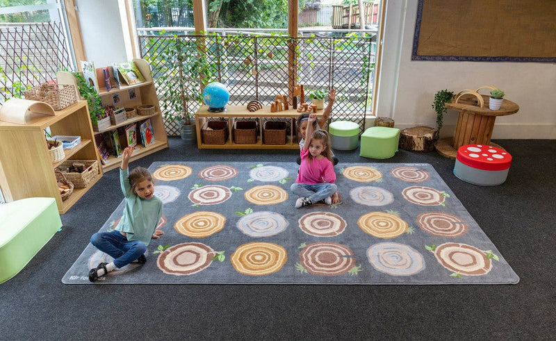 Natural World™ Tree Stump Placement 3x2m Carpet, Carpets, Mats & Rugs Learning SPACE