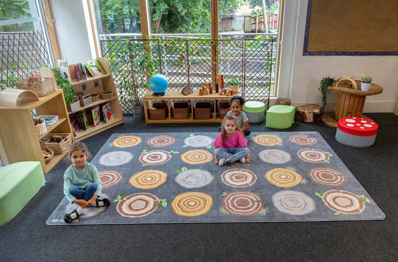 Natural World™ Tree Stump Placement 3x2m Carpet, Carpets, Mats & Rugs Learning SPACE