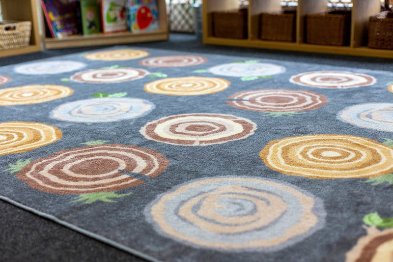 Natural World™ Tree Stump Placement 3x2m Carpet, Carpets, Mats & Rugs Learning SPACE