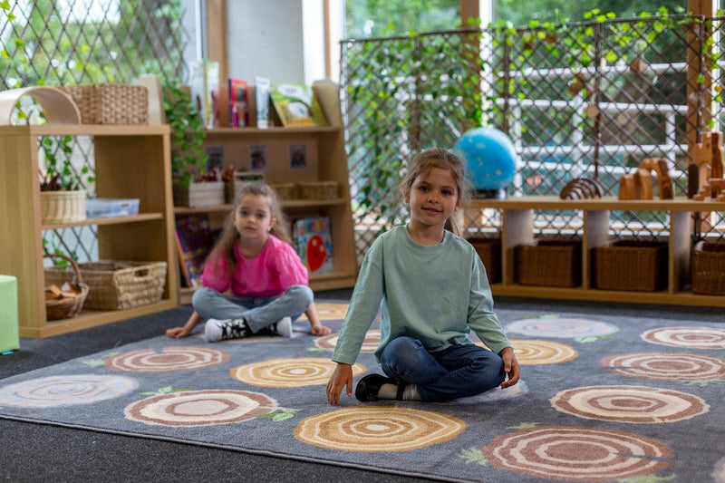 Natural World™ Tree Stump Placement 3x2m Carpet, Carpets, Mats & Rugs Learning SPACE