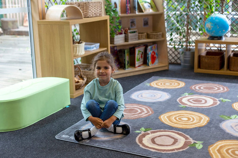 Natural World™ Tree Stump Placement 3x2m Carpet, Carpets, Mats & Rugs Learning SPACE