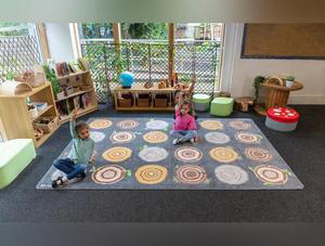 Natural World™ Tree Stump Placement 3x2m Carpet, Carpets, Mats & Rugs Learning SPACE