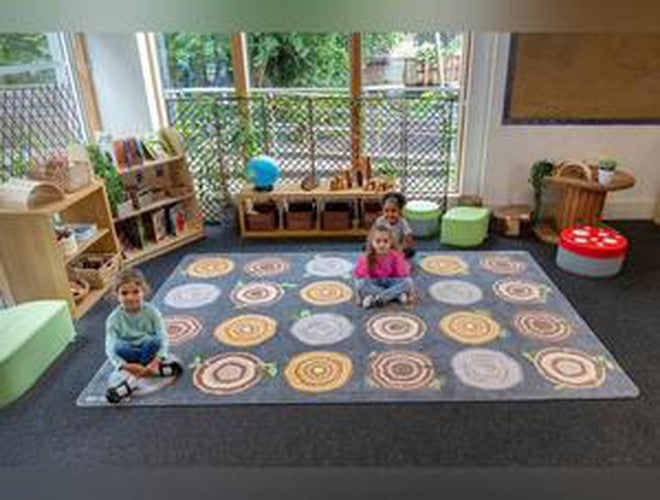 Natural World™ Tree Stump Placement 3x2m Carpet, Carpets, Mats & Rugs Learning SPACE