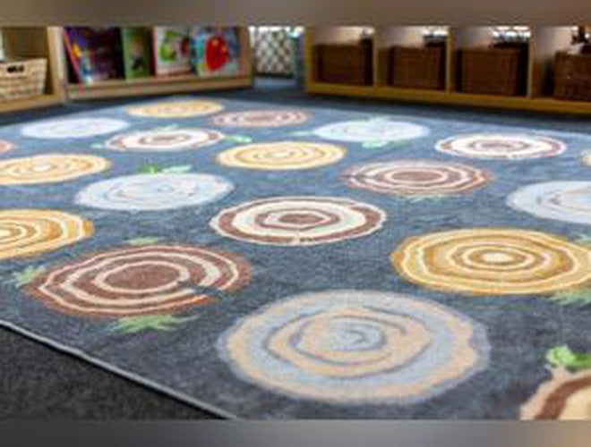 Natural World™ Tree Stump Placement 3x2m Carpet, Carpets, Mats & Rugs Learning SPACE