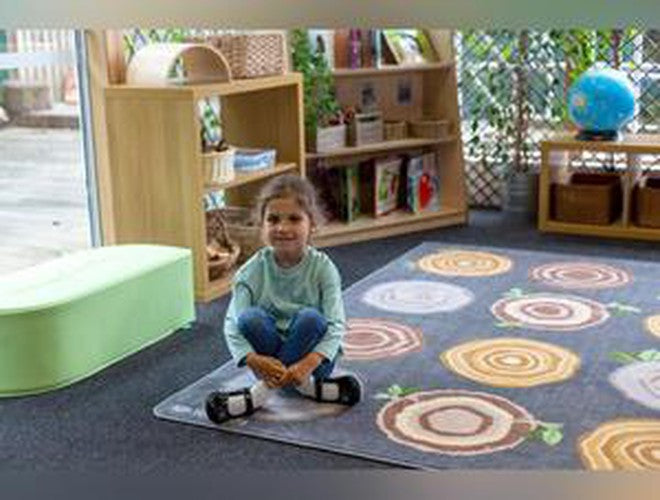 Natural World™ Tree Stump Placement 3x2m Carpet, Carpets, Mats & Rugs Learning SPACE