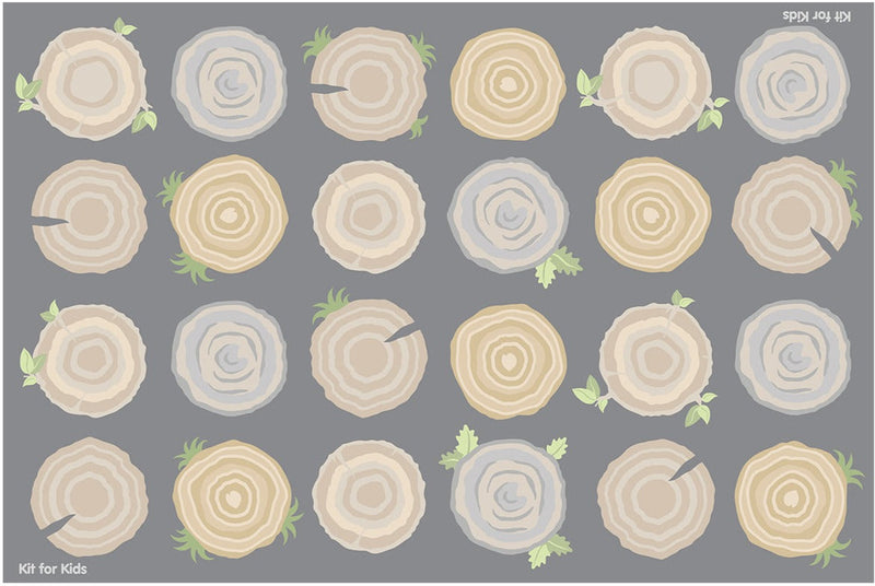 Natural World™ Tree Stump Placement 3x2m Carpet, Carpets, Mats & Rugs Learning SPACE