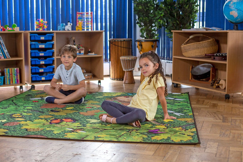 Natural World™ Woodland Double Sided 2x2m Carpet, Learning SPACE