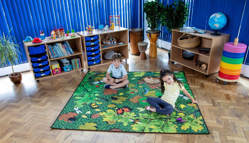 Natural World™ Woodland Double Sided 2x2m Carpet, Learning SPACE
