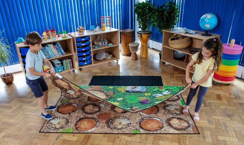 Natural World™ Woodland Double Sided 2x2m Carpet, Learning SPACE