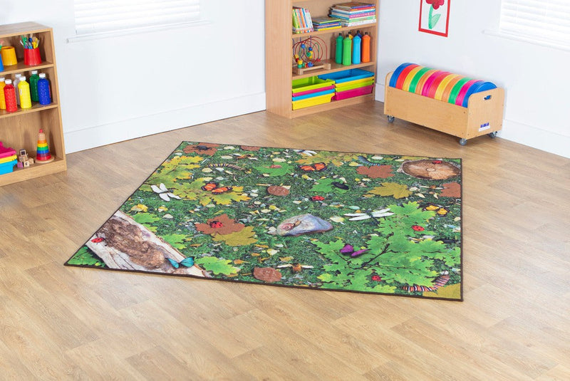 Natural World™ Woodland Double Sided 2x2m Carpet, Learning SPACE