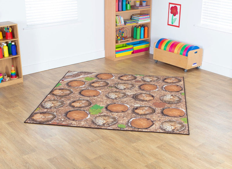 Natural World™ Woodland Double Sided 2x2m Carpet, Learning SPACE