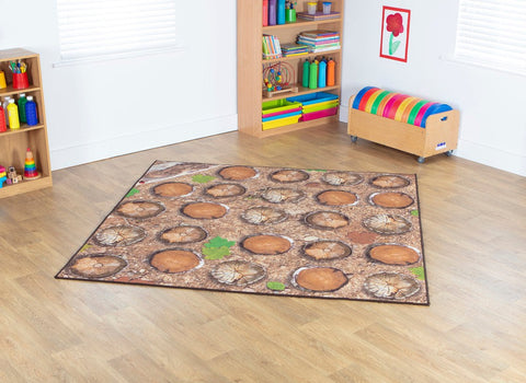 Natural World™ Woodland Double Sided 2x2m Carpet, Learning SPACE