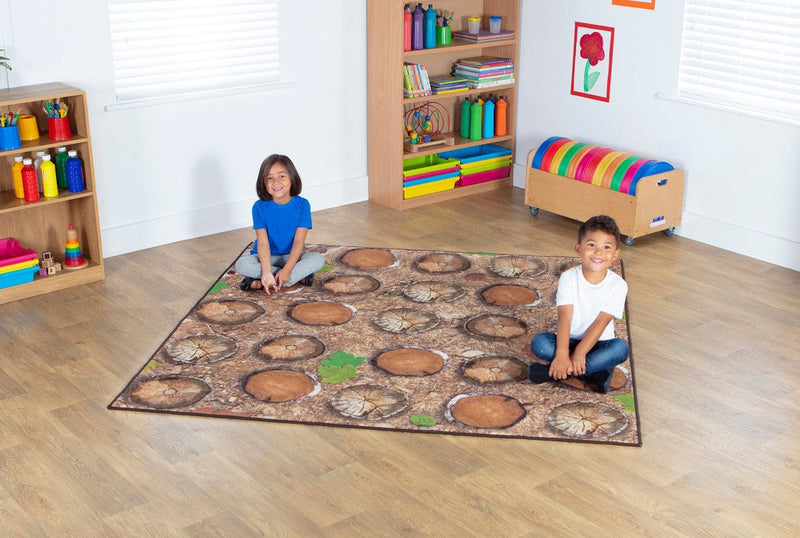 Natural World™ Woodland Double Sided 2x2m Carpet, Learning SPACE