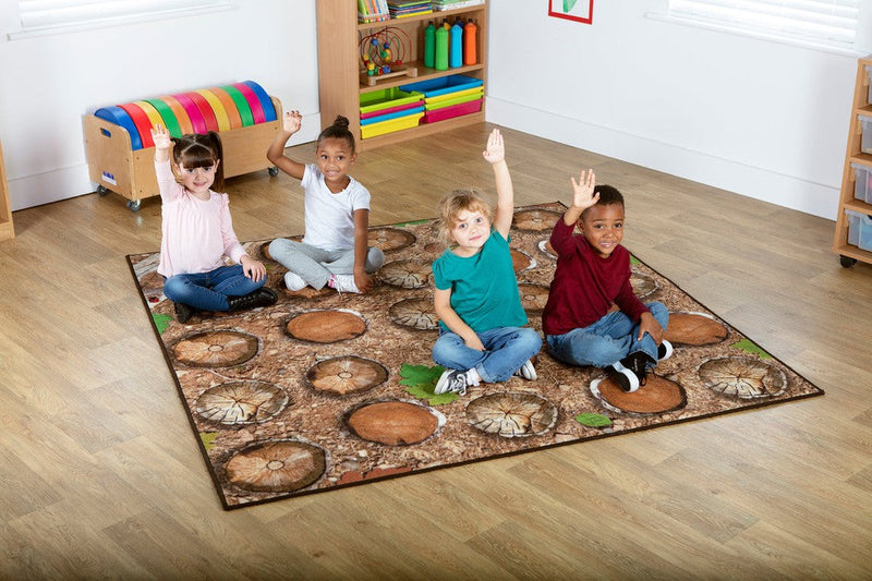 Natural World™ Woodland Double Sided 2x2m Carpet, Learning SPACE