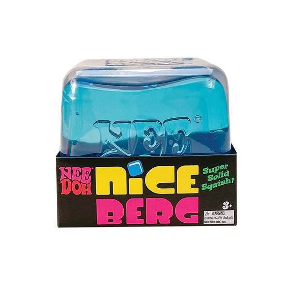 NeeDoh Niceberg – Jumbo Ice Cube Fidget Toy, Learning SPACE
