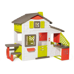 Neo Friends Play House & Kitchen-Doll Houses & Playsets-Imaginative Play,Kitchens & Shops & School,Outdoor Playhouse,Play Houses,Playground Equipment,Playhouses,Pretend play,Role Play,Smoby-Learning SPACE