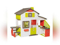 Neo Friends Play House & Kitchen-Doll Houses & Playsets-Imaginative Play,Kitchens & Shops & School,Outdoor Playhouse,Play Houses,Playground Equipment,Playhouses,Pretend play,Role Play,Smoby-Learning SPACE