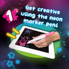 Neon GlowPad With Marker Pens, Learning SPACE
