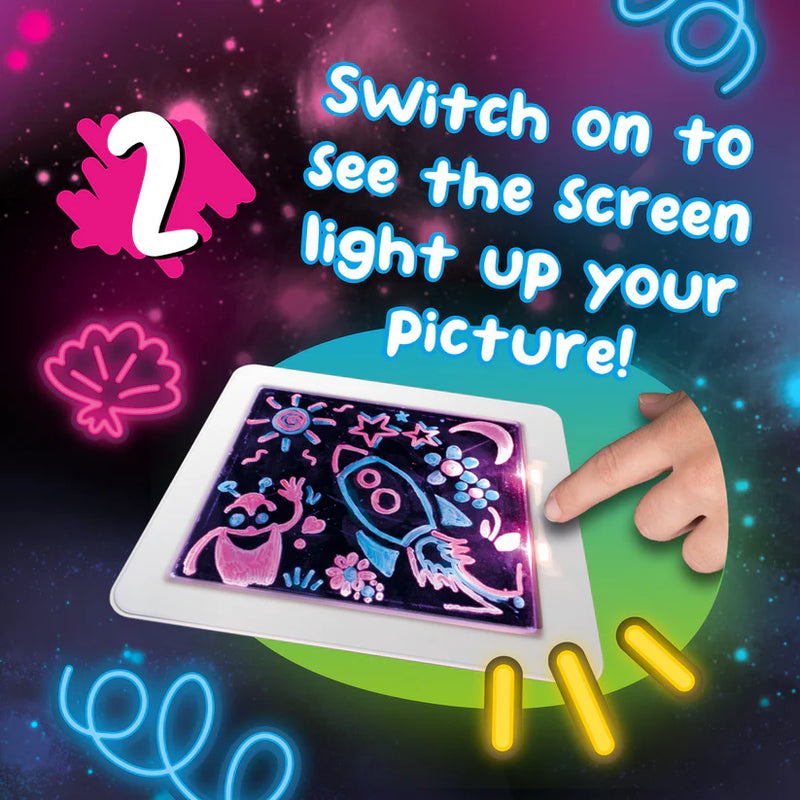 Neon GlowPad With Marker Pens, Learning SPACE