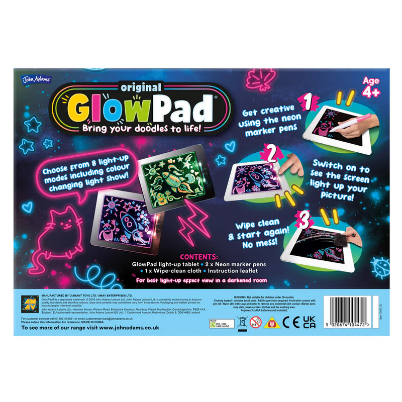 Neon GlowPad With Marker Pens, Learning SPACE