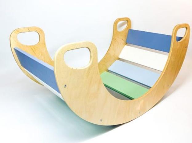 Wooden Slat Rocker Board, Sensory toy Learning SPACE