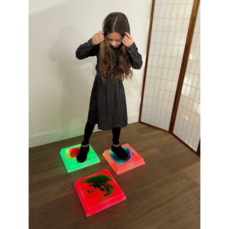 LED Liquid Floor Pod - Square Set of 3, Learning SPACE