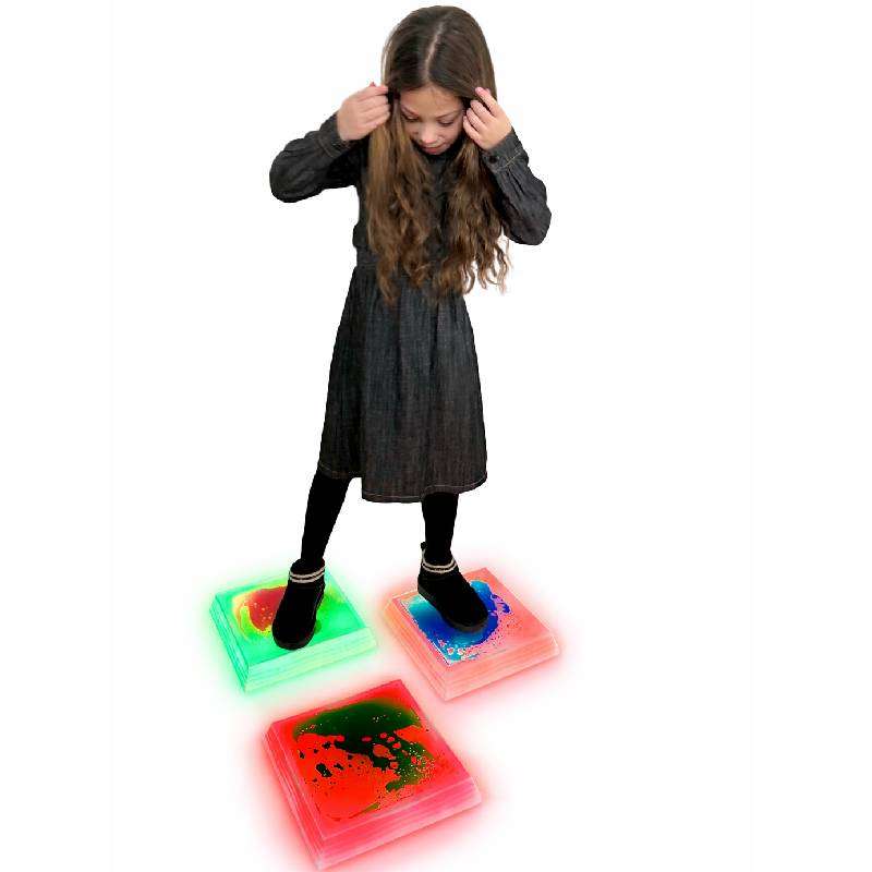 LED Liquid Floor Pod - Square Set of 3, Learning SPACE