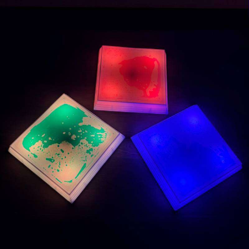 LED Liquid Floor Pod - Square Set of 3, Learning SPACE