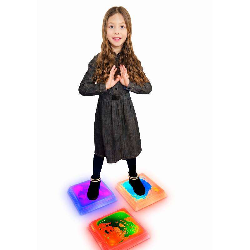 LED Liquid Floor Pod - Square Set of 3, Learning SPACE