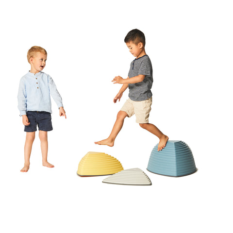 Nordic Hill Top Stepping Stones for Gross Motor Skills-Additional Need,Balancing Equipment,Garden Game,Gonge,Gross Motor and Balance Skills,Helps With,Stepping Stones-Learning SPACE
