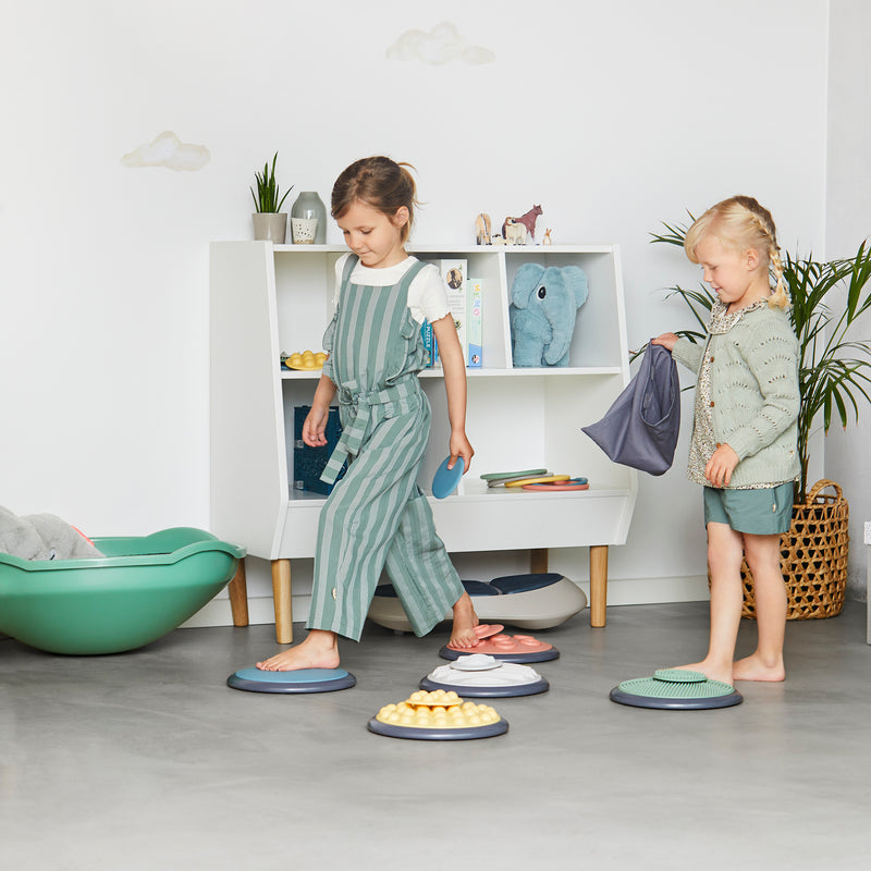 Nordic Tactile Discs 5 Large/5 Small Stepping Stones, Learning SPACE