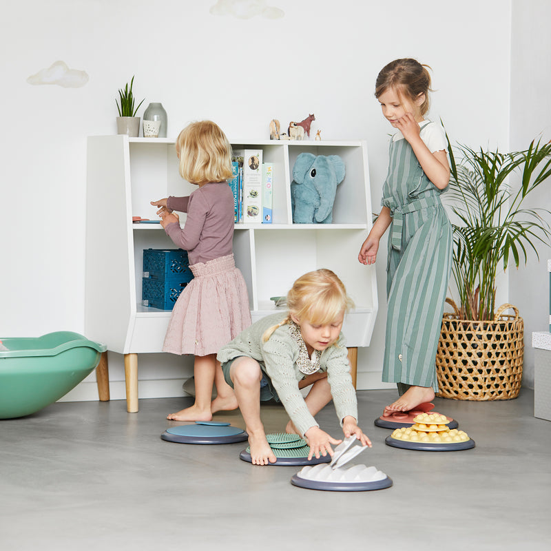 Nordic Tactile Discs 5 Large/5 Small Stepping Stones, Learning SPACE
